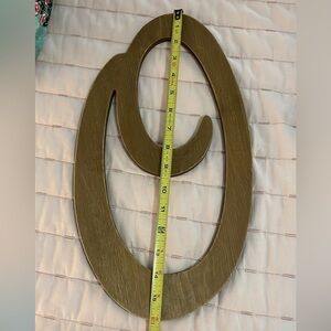 “O” Large Wooden Letter
